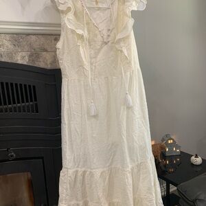 Matilda Jane Cream Maxi Dress with Ruffle Details